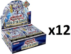 Yu-Gi-Oh Power of the Elements 1st Edition Booster CASE (12 Booster Boxes) FACTORY SEALED